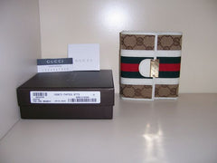 Gucci Monogram Wallet (White Trim)